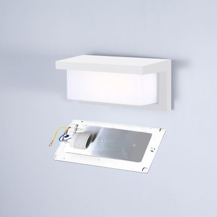 Brilagi - Vanjska zidna svjetiljka BRICKY 1xE27/60W/230V bijela IP54