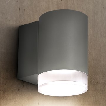 Brilagi - Vanjska zidna svjetiljka MATERA 1xGU10/30W/230V siva IP54