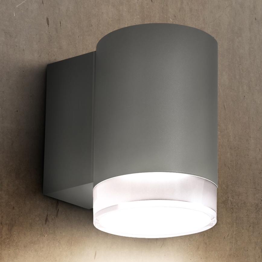 Brilagi - Vanjska zidna svjetiljka MATERA 1xGU10/30W/230V siva IP54