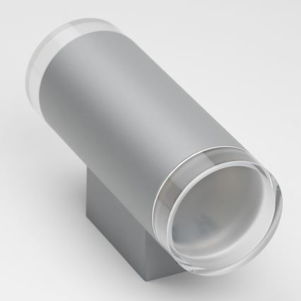 Brilagi - Vanjska zidna svjetiljka MATERA 2xGU10/30W/230V siva IP54