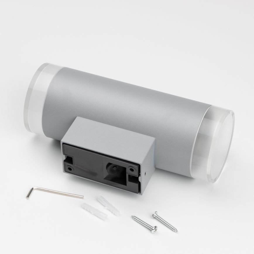 Brilagi - Vanjska zidna svjetiljka MATERA 2xGU10/30W/230V siva IP54