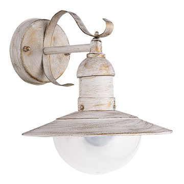 Brilagi - Vanjska zidna svjetiljka MOLDE 1xE27/60W/230V IP44 bijela/patina