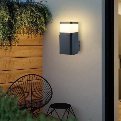 Brilagi - Vanjska zidna svjetiljka s SCHUKO utičnicom PILLAR 1xG9/11W/230V IP44 antracitna
