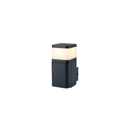 Brilagi - Vanjska zidna svjetiljka s SCHUKO utičnicom PILLAR 1xG9/11W/230V IP44 antracitna