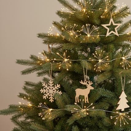 Brilagi - vanjski LED božićni niz 150 LED 5 m IP44, topla bijela, efekt vatrometa