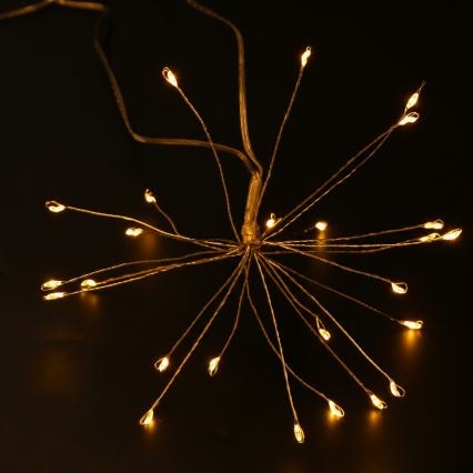 Brilagi - vanjski LED božićni niz 150 LED 5 m IP44, topla bijela, efekt vatrometa