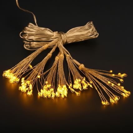 Brilagi - vanjski LED božićni niz 150 LED 5 m IP44, topla bijela, efekt vatrometa