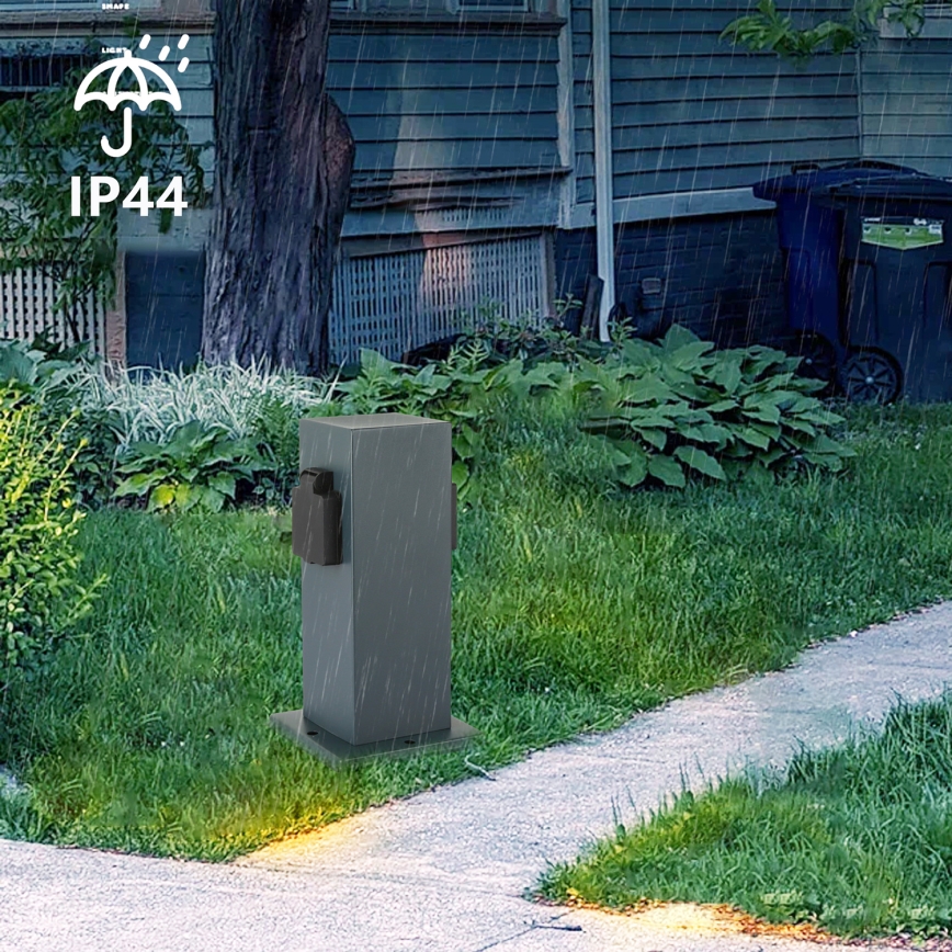 Brilagi - Vanjski stup s utičnicama PILLAR 1U SCHUKO 230V IP44 antracit