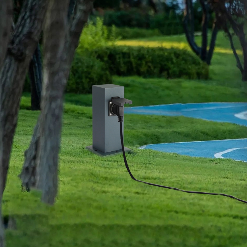 Brilagi - Vanjski stup s utičnicama PILLAR 1U SCHUKO 230V IP44 antracit