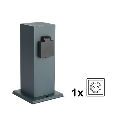 Brilagi - Vanjski stup s utičnicama PILLAR 1U SCHUKO 230V IP44 antracit