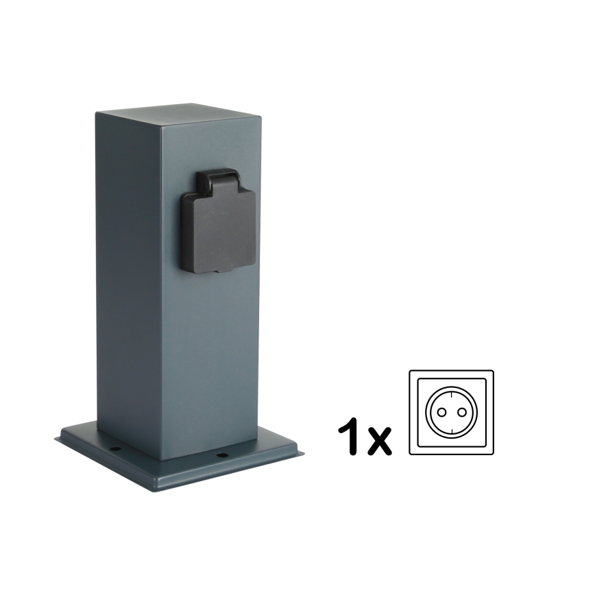 Brilagi - Vanjski stup s utičnicama PILLAR 1U SCHUKO 230V IP44 antracit