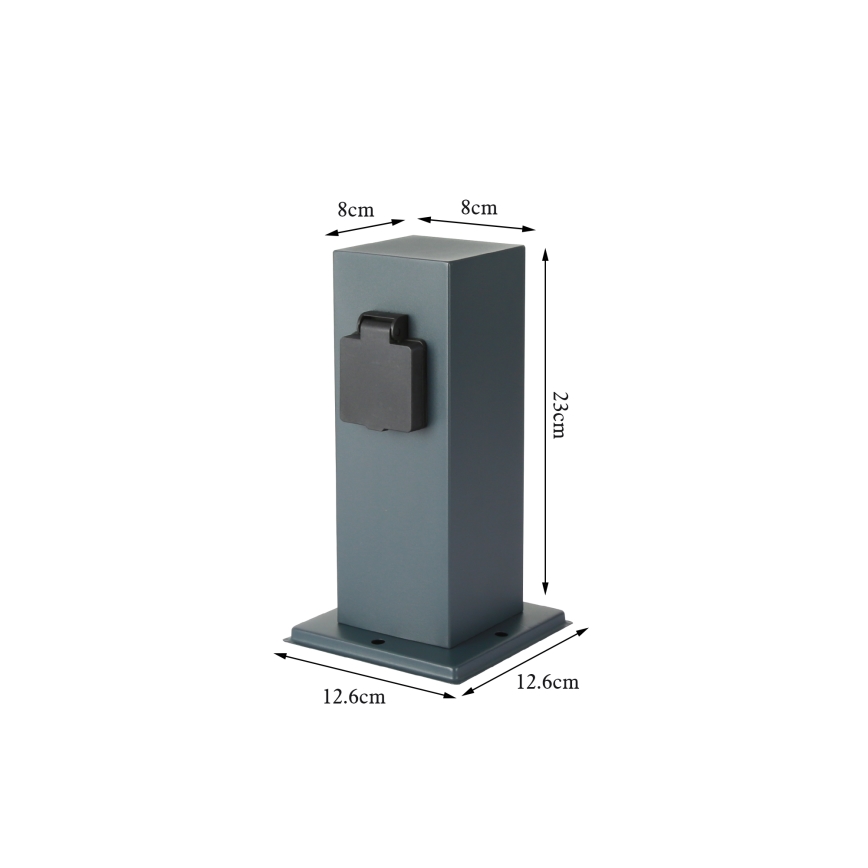 Brilagi - Vanjski stup s utičnicama PILLAR 1U SCHUKO 230V IP44 antracit