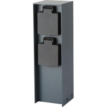 Brilagi - Vanjski stup s utičnicama PILLAR 2U SCHUKO 230V IP44 antracit