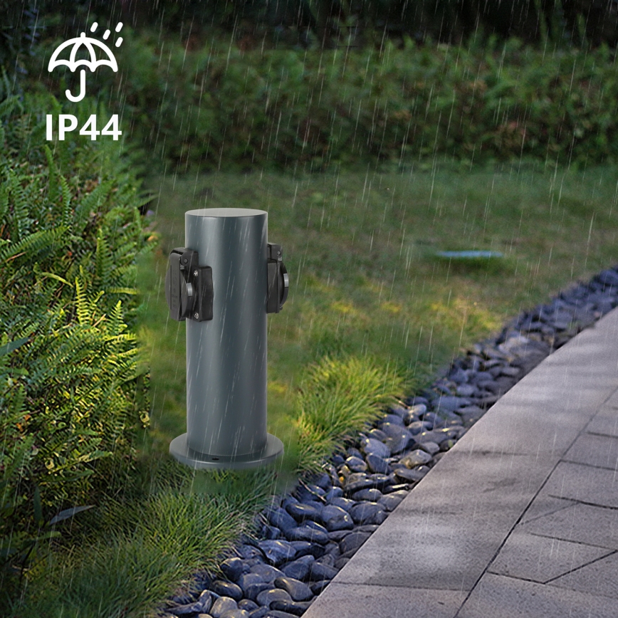 Brilagi - Vanjski stup s utičnicama PILLAR 2U SCHUKO 230V IP44 antracit