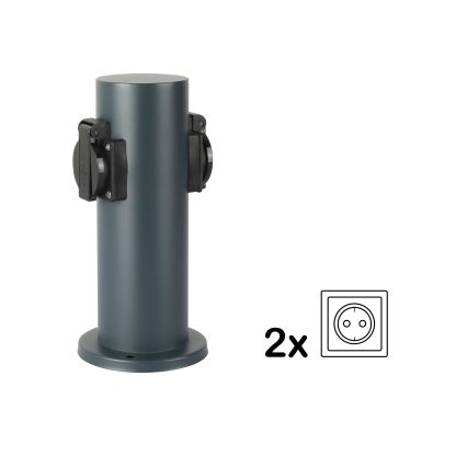 Brilagi - Vanjski stup s utičnicama PILLAR 2U SCHUKO 230V IP44 antracit