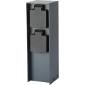 Brilagi - Vanjski stup za utičnice PILLAR 2Z SCHUKO 230V IP44 antracit