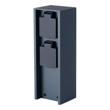 Brilagi - Vanjski stupac za utičnice PILLAR 2Z SCHUKO 230V IP44 antracit