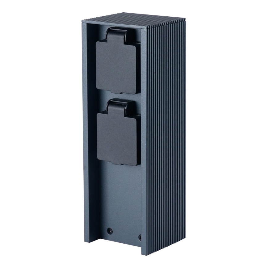 Brilagi - Vanjski stupić s utičnicama PILLAR 2Z SCHUKO 230V IP44 antracit