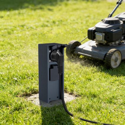 Brilagi - Vanjski stupić s utičnicama PILLAR 2Z SCHUKO 230V IP44 antracit