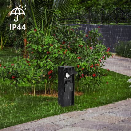 Brilagi - Vanjski stupić s utičnicama PILLAR 2Z SCHUKO 230V IP44 crna