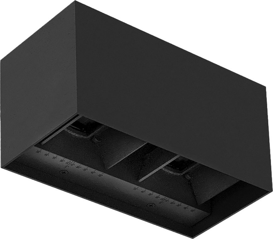 Brilagi - Vanjsko LED zidno svjetlo DOUBLE CUBE LED/12W/230V crno IP65