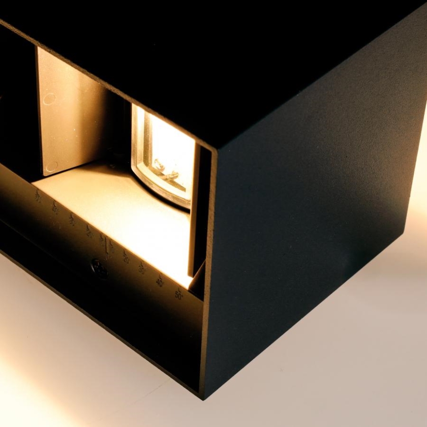 Brilagi - Vanjsko LED zidno svjetlo DOUBLE CUBE LED/12W/230V crno IP65