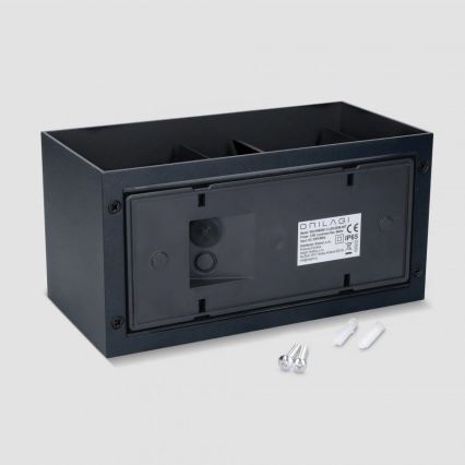 Brilagi - Vanjsko LED zidno svjetlo DOUBLE CUBE LED/12W/230V crno IP65