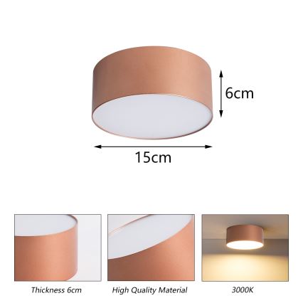 BRILAGI - Vanjsko stropno svjetlo FORIS LED/20W/230V promjer 15 cm brončano IP44