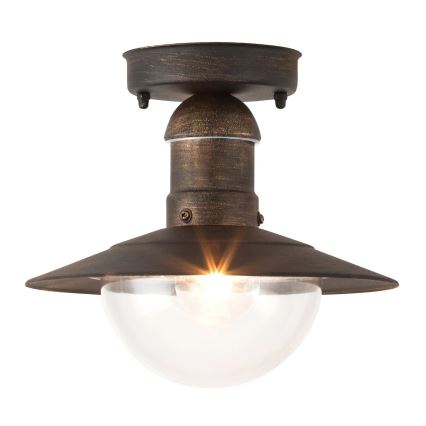 Brilagi - Vanjsko stropno svjetlo MOLDE 1xE27/60W IP44 brončana/patina