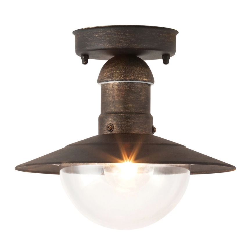 Brilagi - Vanjsko stropno svjetlo MOLDE 1xE27/60W IP44 brončana/patina
