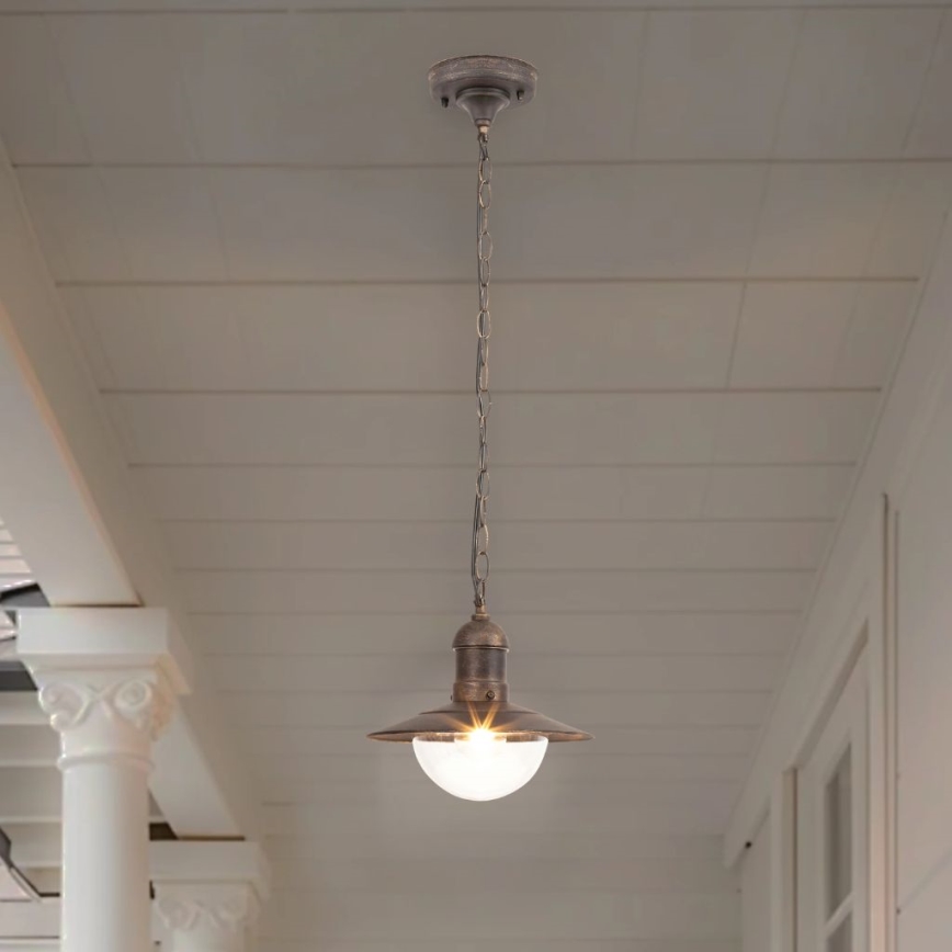 Brilagi - Vanjsko viseće svjetlo MOLDE 1xE27/60W IP44 brončano/patina