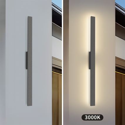 Brilagi - LED vanjsko zidno svjetlo LUNA LED/24W/230V 3000K IP65 100 cm antracit