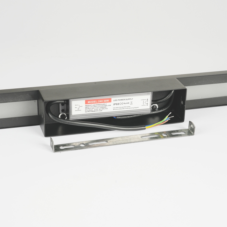 Brilagi - LED vanjsko zidno svjetlo LUNA LED/24W/230V 3000K IP65 100 cm antracit