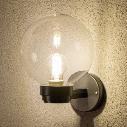 BRILAGI - Vanjsko zidno svjetilo HARBOR 1xE27/40W/230V IP33 antracit/prozirno