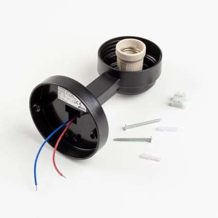 BRILAGI - Vanjsko zidno svjetlo HARBOR 1xE27/40W/230V IP33 crno/prozirno