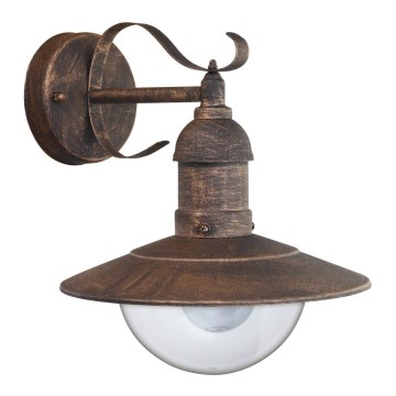 Brilagi - Vanjsko zidno svjetlo MOLDE 1xE27/60W/230V IP44 brončana/patina