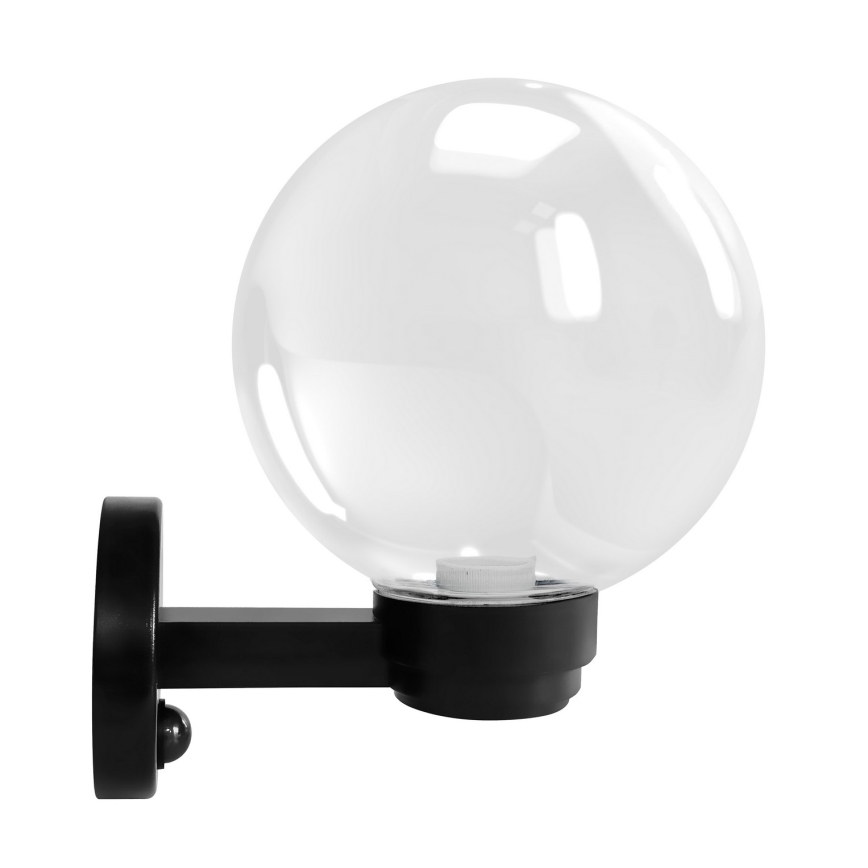 Brilagi - Vanjsko zidno svjetlo s senzorom pokreta HARBOR 1xE27/40W/230V IP33 crna/prozirna