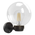 Brilagi - Vanjsko zidno svjetlo s senzorom pokreta HARBOR 1xE27/40W/230V IP33 antracit/prozirno