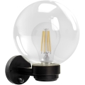 Brilagi - Vanjsko zidno svjetlo s senzorom pokreta HARBOR 1xE27/40W/230V IP33 crno/prozirno
