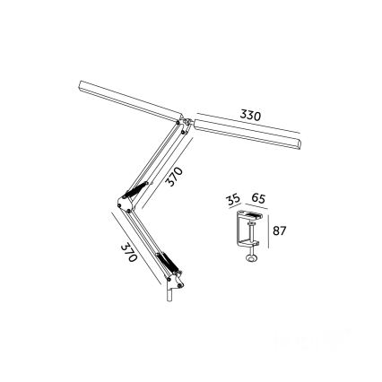Brilagi - LED podesiva fleksibilna stolna lampa VARIO LED/15W/230V 3000-6000K crna