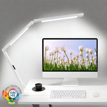 Brilagi - VARIO LED stolna lampa, s mogućnošću prigušivanja na dodir, fleksibilna, 12W/230V, 3000/4000/5000/6500K, CRI 92, bijela