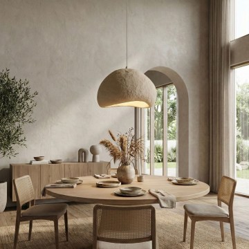 Brilagi - Viseća svjetiljka na kabelu LOVAL 1xE27/40W/230V Ø 50 cm bež