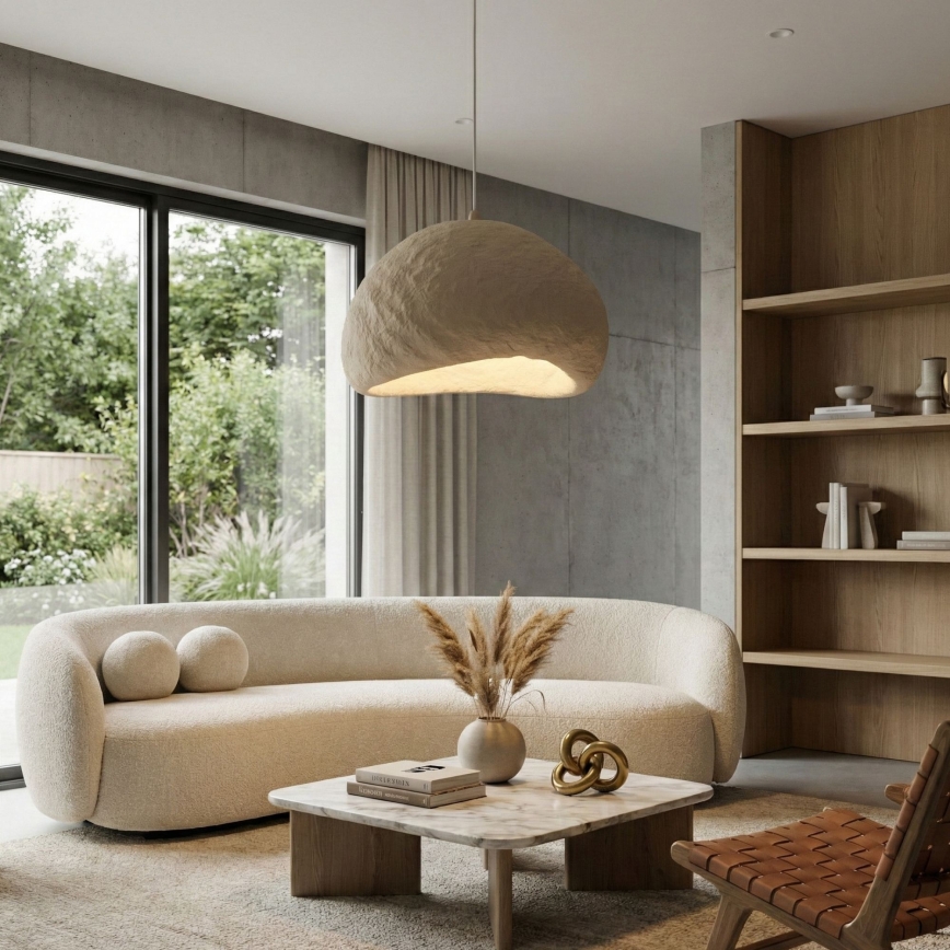 Brilagi - Viseća svjetiljka na kabelu LOVAL 1xE27/40W/230V Ø 50 cm bež