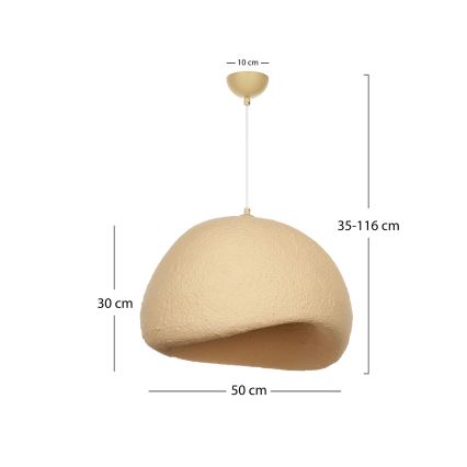 Brilagi - Viseća svjetiljka na kabelu WABI SABI 1xE27/40W/230V Ø 50 cm bež