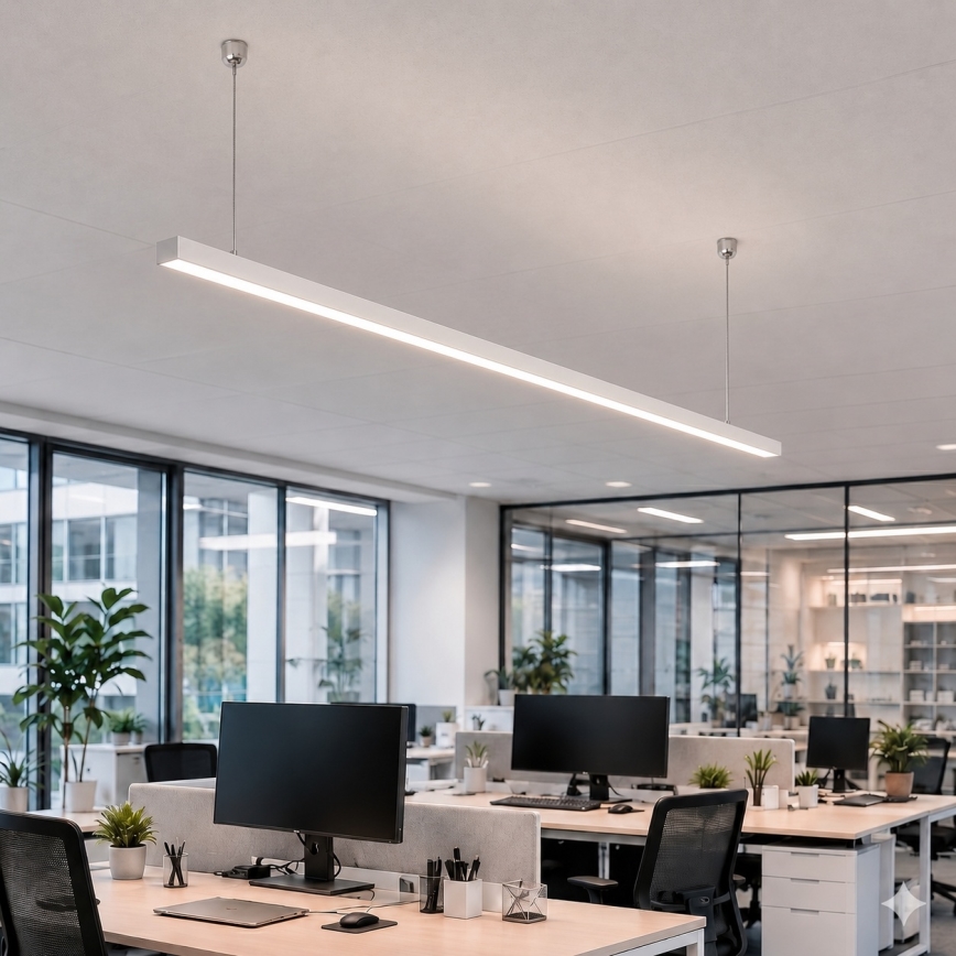 Brilagi - LED viseća svjetiljka FULLDAY LED/30/40/50W/230V 2700/4000/6000K 150 cm bijela