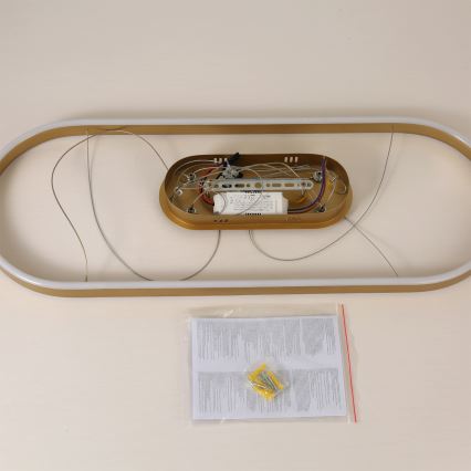 Brilagi - Viseći LED luster na lanku PONDIE LED/44W/230V 80x30 cm zlatna