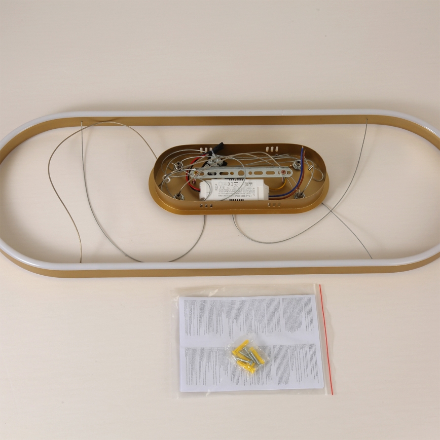 Brilagi - Viseći LED luster na lanku PONDIE LED/44W/230V 80x30 cm zlatna