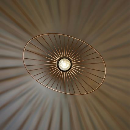 Brilagi - Viseći LED luster na sajli CERIA WIRE 1xE27/40W/230V 40x56 cm, brončani