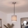 Brilagi - Viseći LED luster na sajli NUBILA 1xE27/60W/230V, promjer 14 cm, crna/siva