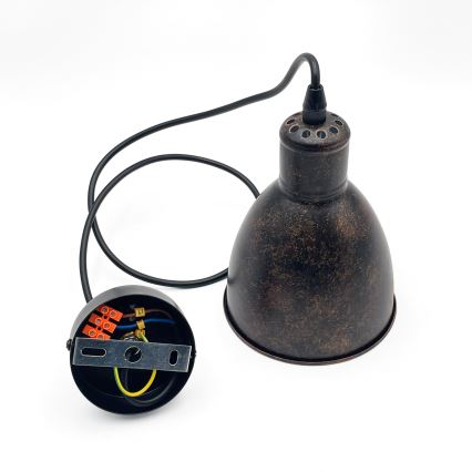 Brilagi - viseći LED luster na sajli RIDDY 1xE27/60W/230V bakrena/patina